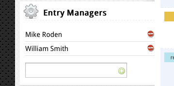 Assigning Entry Managers in the Admin Console
